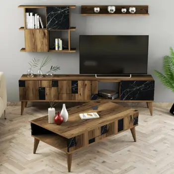 Set Mobiljesh Dhome Ndenjeje Madrid, arrë, zezë