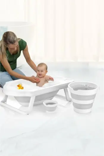 Set vaskë për bebe (3 copë), Mijölnir, Kvts1, gri