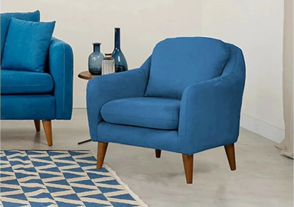 Set divani Atelier del Sofa, Sofia-TKM05-0201, ngjyrë kaltër e errët - 2