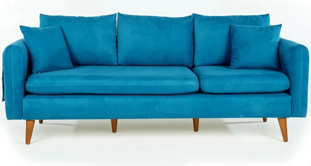 Set divani Atelier del Sofa, Sofia-TKM05-0201, ngjyrë kaltër e errët - 3