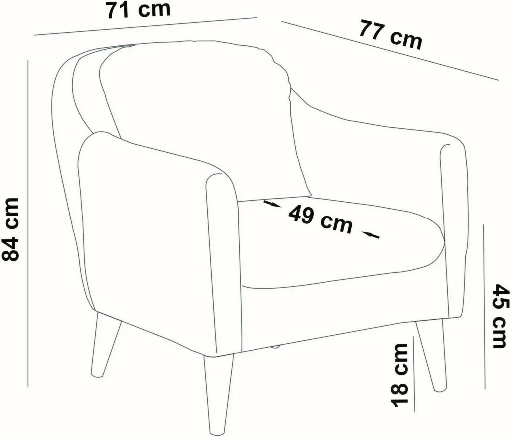 Set divani Atelier del Sofa, Sofia-TKM05-0201, ngjyrë kaltër e errët - 8