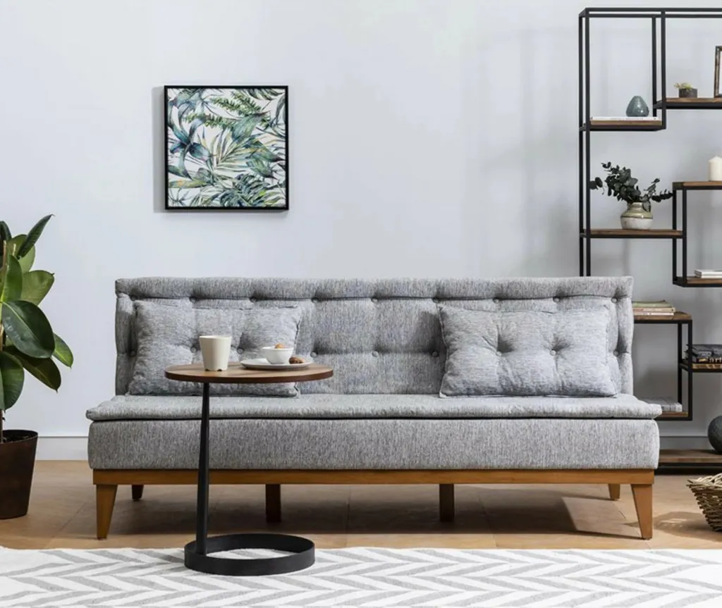 Set divan-krevat Atelier del Sofa, ngjyrë gri, Fuoco-TKM03-1008 - 4