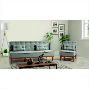 Set divan-krevat Atelier del Sofa, ngjyrë gri, Fuoco-TKM03-1008