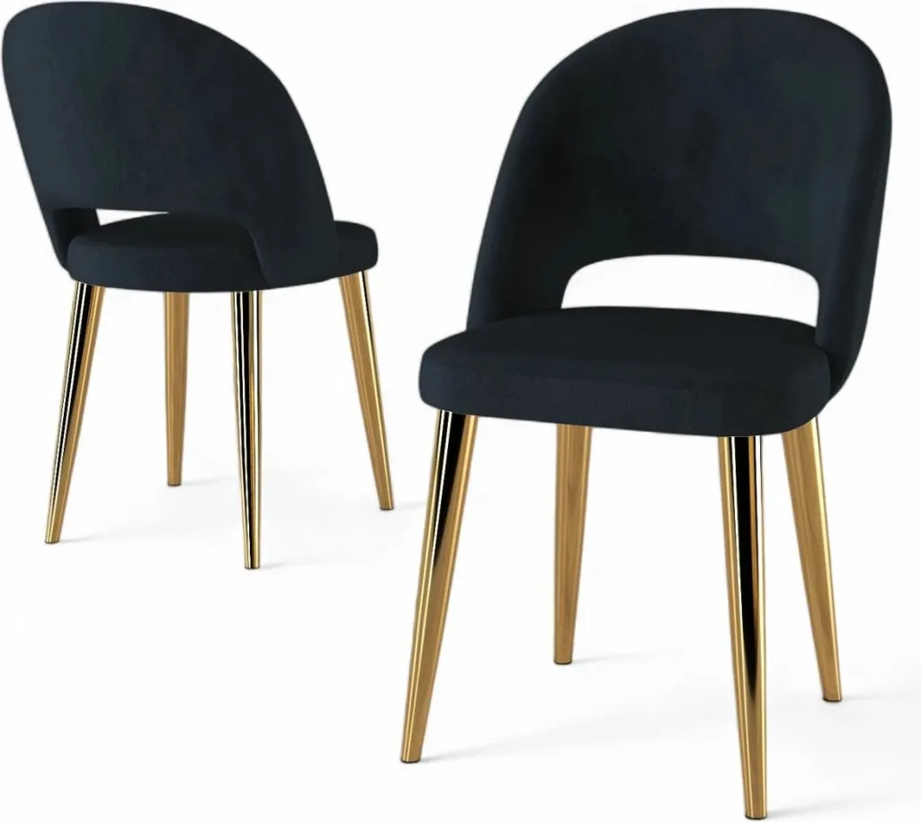 Set Karrigesh (4 Copë) Pane, antracit, artë - 2