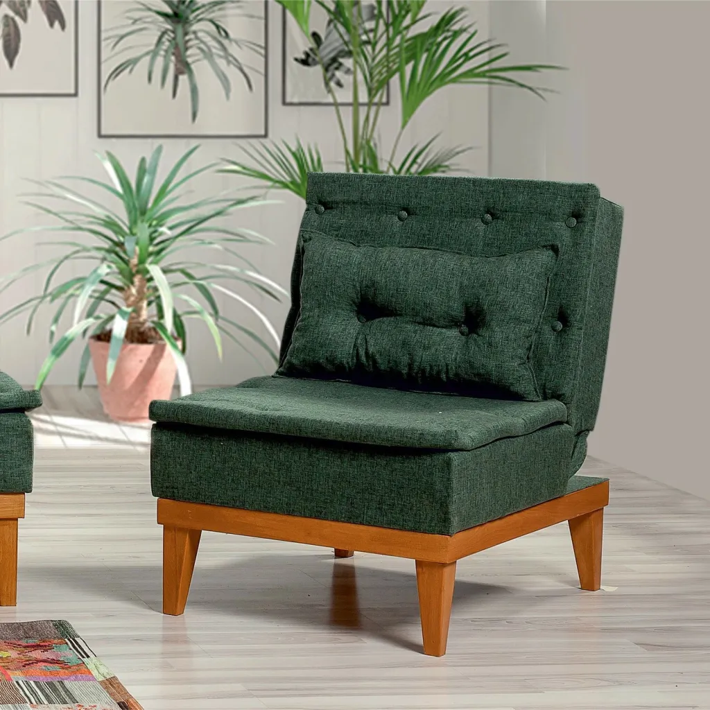 Set divani-krevat Atelier del Sofa, ngjyrë e gjelbër, Fuoco-TKM07-1070 - 4