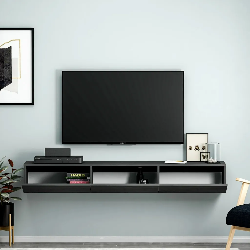Komodë TV Hanah Home, ngjyrë terrakote e zezë - 6