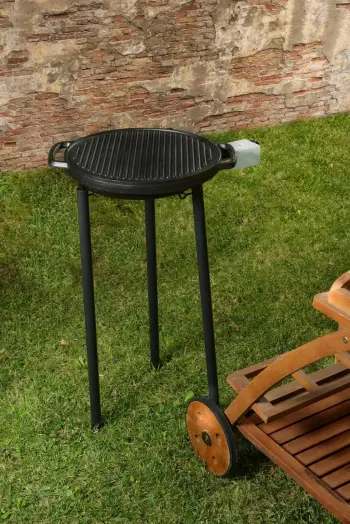 Grill BBQ Hermia, Parilla Mini, i zi, portativ, 45x45x84cm