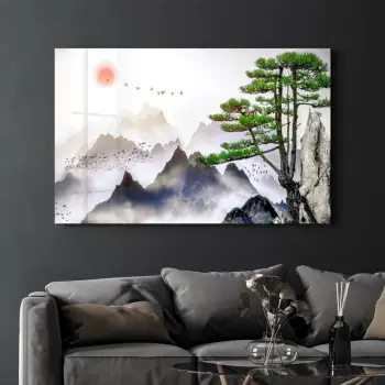 Pikturë dekorative prej xhami të temperuar, Wallity CAM-1019, 46x72cm