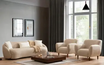 Divan treshe Atelier del Sofa, Napoli, ngjyrë kapuçino