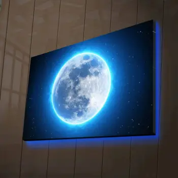 Pikturë dekorative në kanavacë me LED, NASA-023, shumëngjyrëshe, 45x70cm