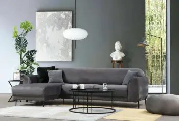 Kënd divan-krevat Atelier del Sofa, këndi majtas, anthracite