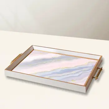 Tabaka xhami Aberto Design, shumëngjyrëshe, TPB10024, 50x29x3.5cm