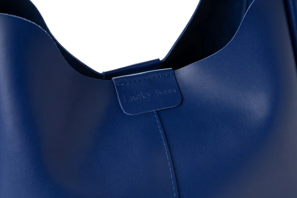 Tote bag Lucky Bees, ngjyrë sax blue, 1264 Farina - 5