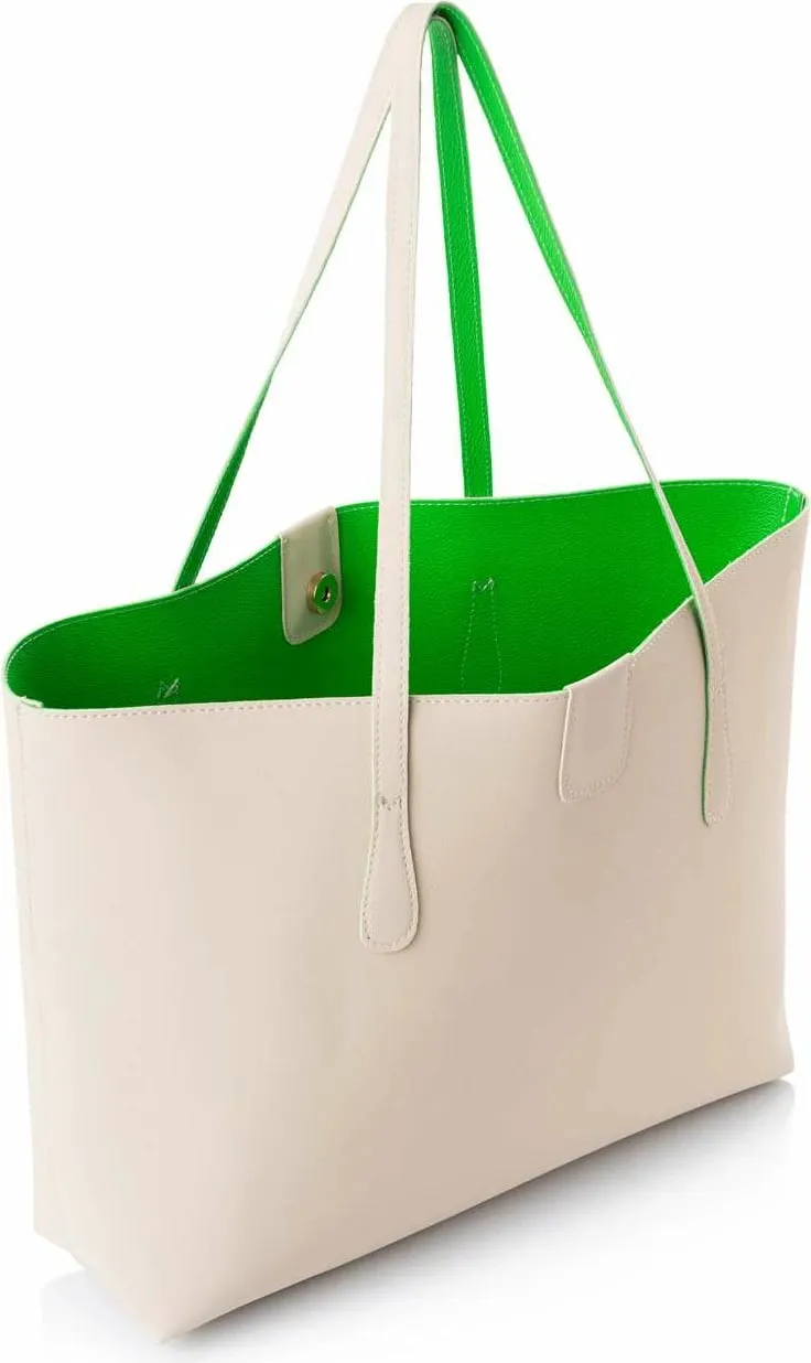 Çantë tote Lucky Bees, krem, 1238 Znc - 3