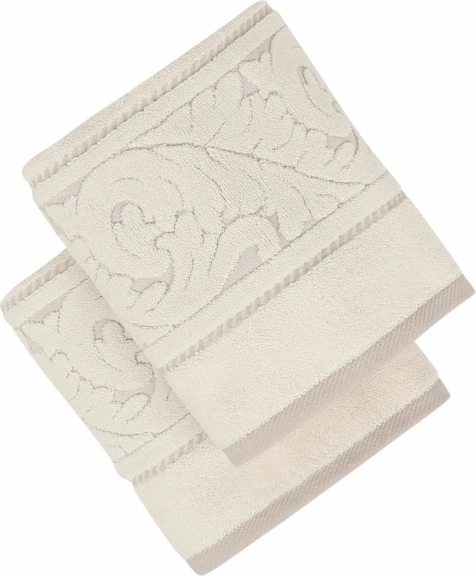 Set peshqirësh duarsh (2 copa), Mijölnir, Sultan, krem - 1
