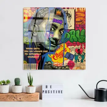 Pikturë dekorative prej xhami të temperuar, shumëngjyrëshe, Wallity UV-817, 50x50cm