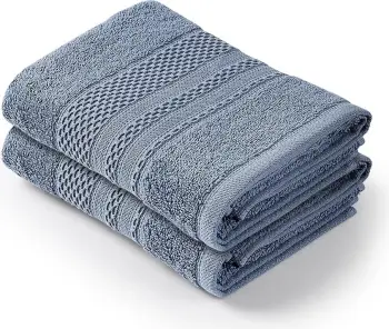 Set peshqirësh duarsh (2 copë), Mijölnir, Piramit, ngjyrë indigo e kaltër