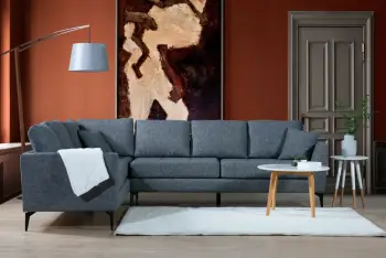 Këndare Atelier del Sofa, Tempo këndore majtas (3+3R), ngjyrë gri e errët