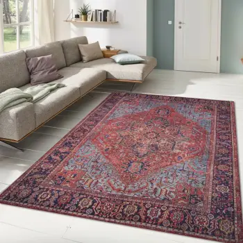Qilim për korridor, 75x230cm, Conceptum Hypnose, ngjyra të përziera, kuq e kaltër AL 162