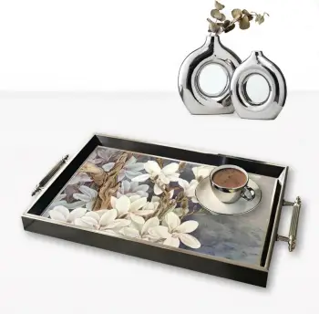 Tabaka qelqi Aberto Design, shumëngjyrëshe, TPG9937, 50x29x3.5cm