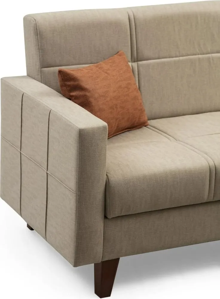 Kënd-sofë krevati Atelier del Sofa, Polya, bezhë - 4