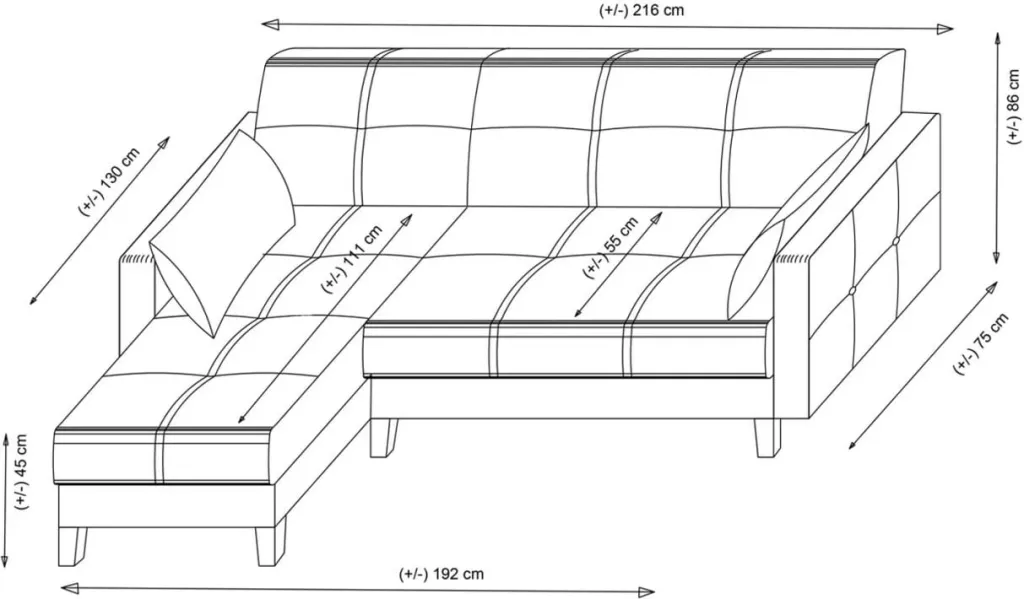 Kënd-sofë krevati Atelier del Sofa, Polya, bezhë - 5