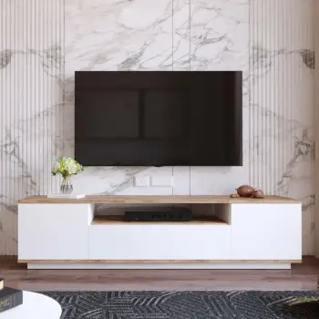 Komodë TV Hanah Home, Fr7-Aw, ngjyrë pishë Atlantike dhe e bardhë, 180x44.6x44.5cm