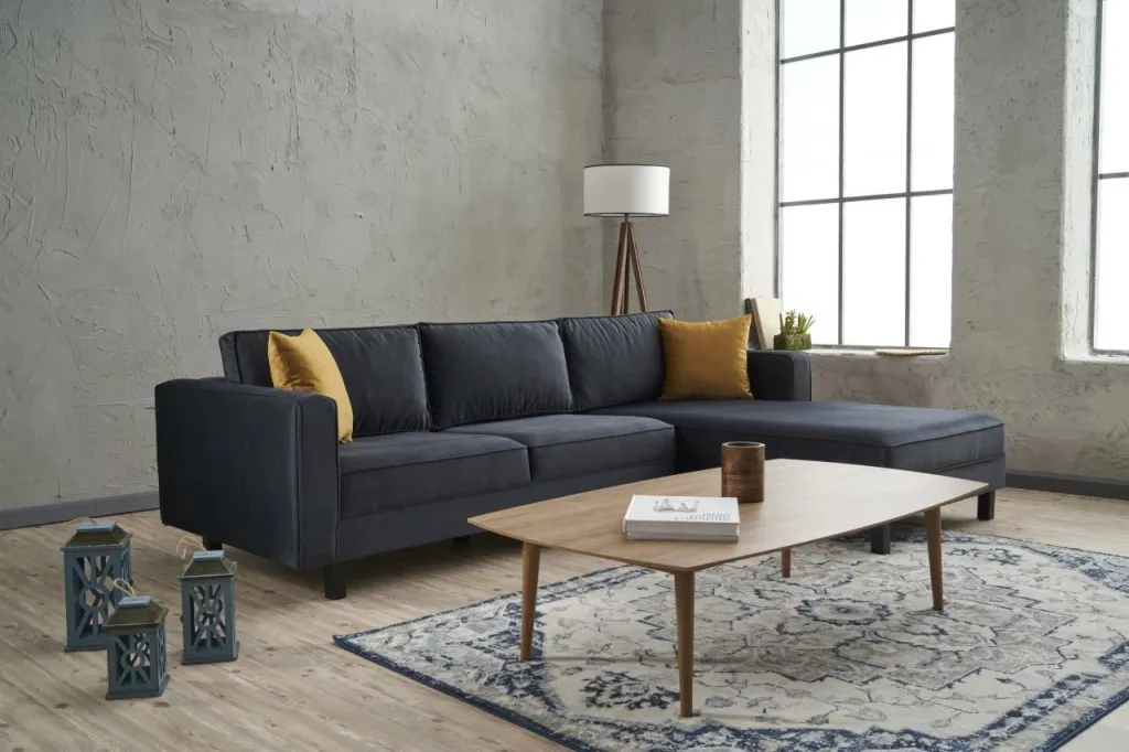 Këndore Atelier del Sofa, kadife, e djathtë, anthracite - 2
