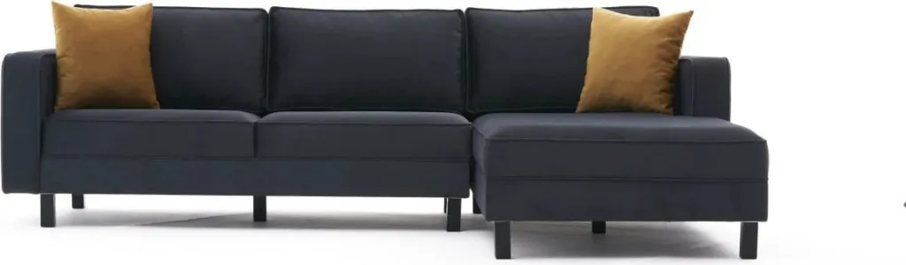 Këndore Atelier del Sofa, kadife, e djathtë, anthracite - 6