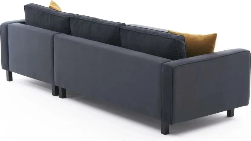 Këndore Atelier del Sofa, kadife, e djathtë, anthracite - 8