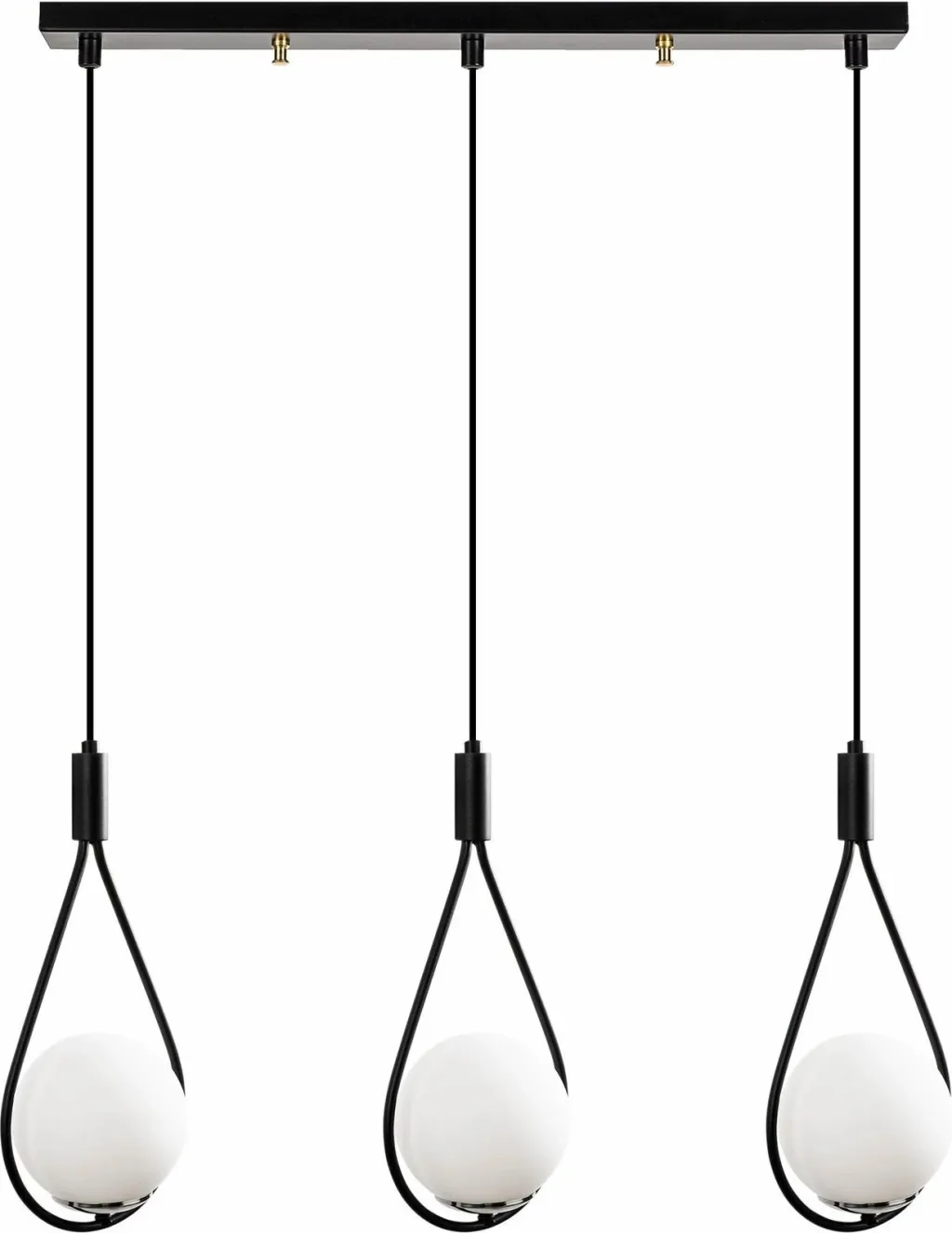 Llambë tavani Opviq Mudoni, e zezë, MR-939, 70x15cm, lartësi 146cm - 3