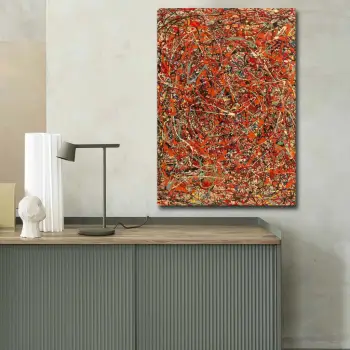 Pikturë dekorative në kanavacë, Wallity, 70100FAMOUSART-056, shumëngjyrëshe, 70x100cm