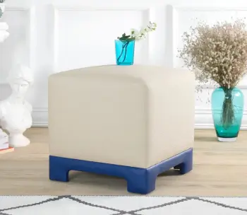 Puf Atelier del Sofa, Lenover, krem e kaltër