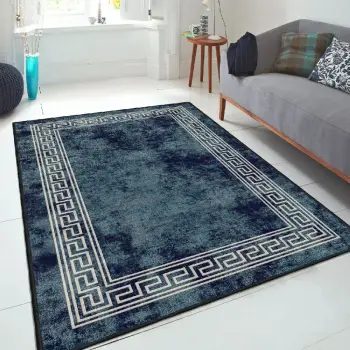 Qilim Velvet Conceptum Hypnose, Els2150, ngjyrë blu e errët, 120x180cm