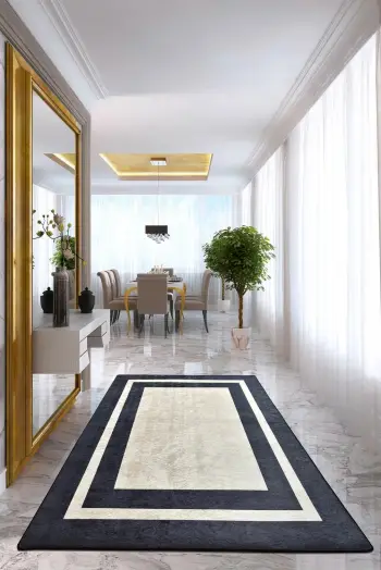 Qilim korridori (100 x 300) Conceptum Hypnose, kornizë e zezë