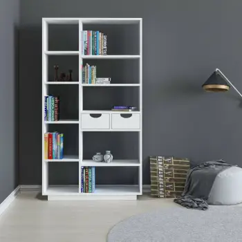 Raft librash Hanah Home, Luma, i bardhë