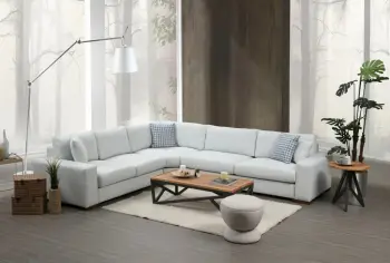 Këndare Atelier del Sofa, Loop 20, ngjyrë bezhë, këmbë druri arre, 282x322cm