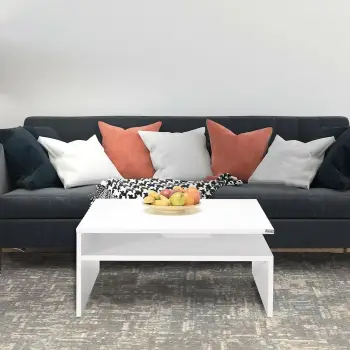 Tavolinë kafeje Hanah Home, SHP-660-DD-1, ngjyrë Diamond White