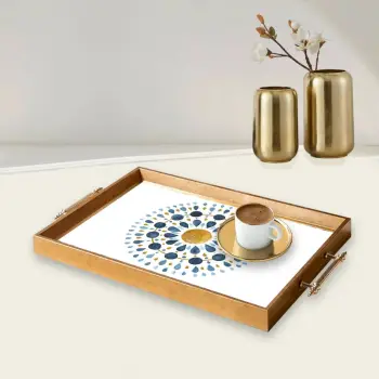 Tabaka dekorative prej qelqi, shumëngjyrëshe, Aberto Design, TPEA9801
