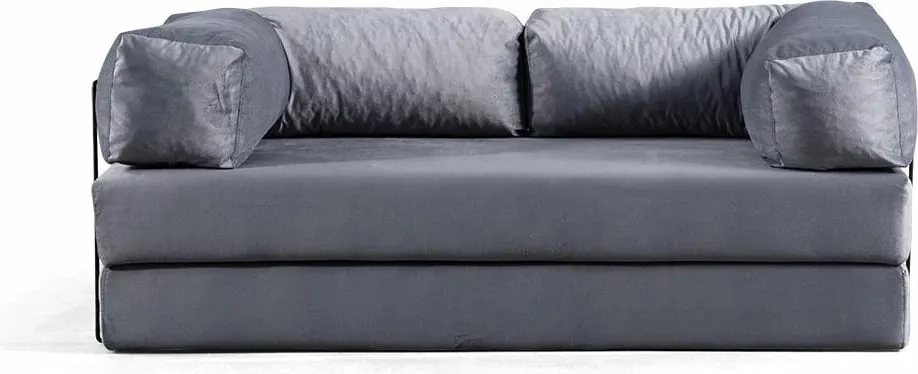 Divan-krevat 2 vende, Atelier del Sofa, Via Con, gri e çelët - 1