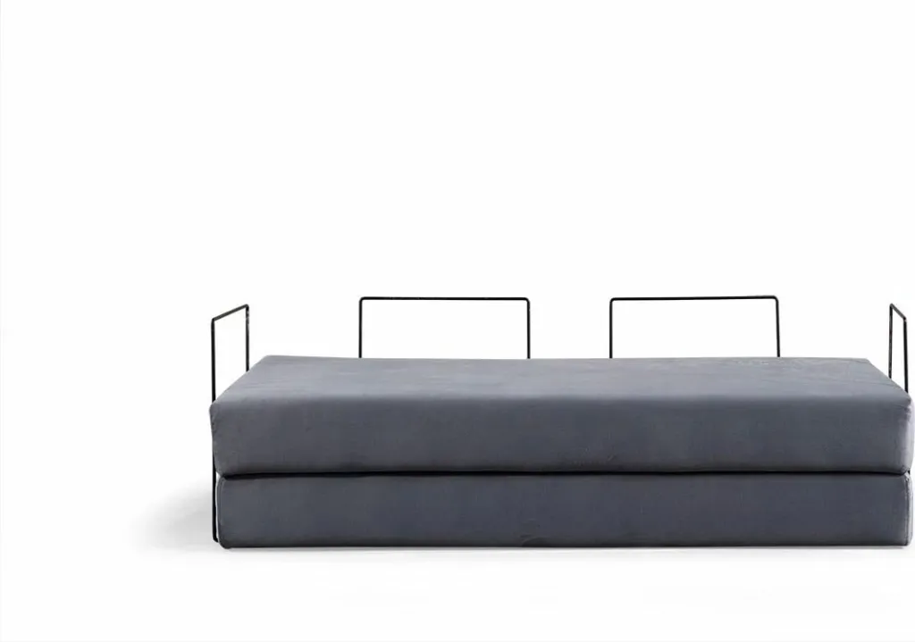 Divan-krevat 2 vende, Atelier del Sofa, Via Con, gri e çelët - 4