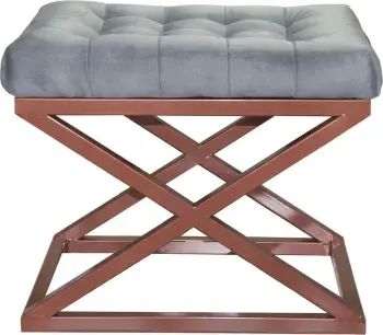 Puf Atelier del Sofa, ngjyrë bakri dhe gri, Capraz