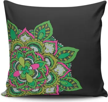 Jastëkëmbulesë Aberto Design, MANDALA-04, pa mbushje, shumëngjyrëshe, 43x43 cm