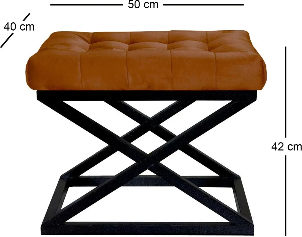 Puf Atelier del Sofa, Capraz, e zezë/terracota - 2