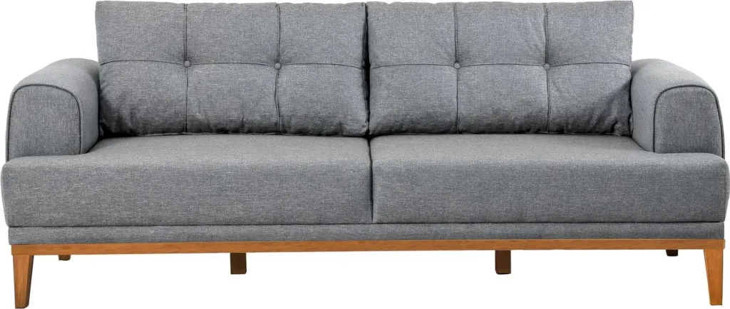 Set divani Atelier del Sofa, Vina, gri, këmbë dru Atlantic Pine - 7