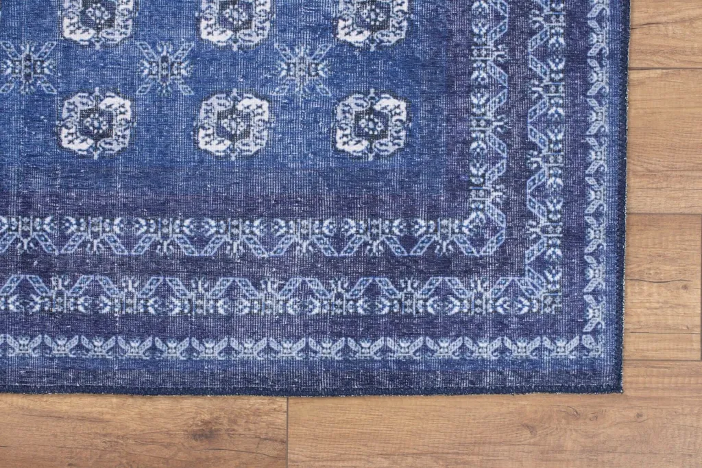 Qilim (230 x 330) Conceptum Hypnose, Blues Chenille - e kaltër e errët AL 277 - 3