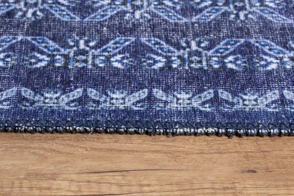 Qilim (230 x 330) Conceptum Hypnose, Blues Chenille - e kaltër e errët AL 277 - 6