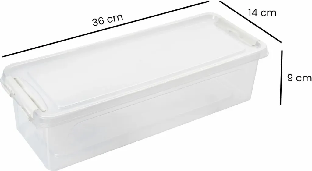 Set kuti plastike për organizim (4 copë), Hermia, 4Lukutu10, transparente - 12