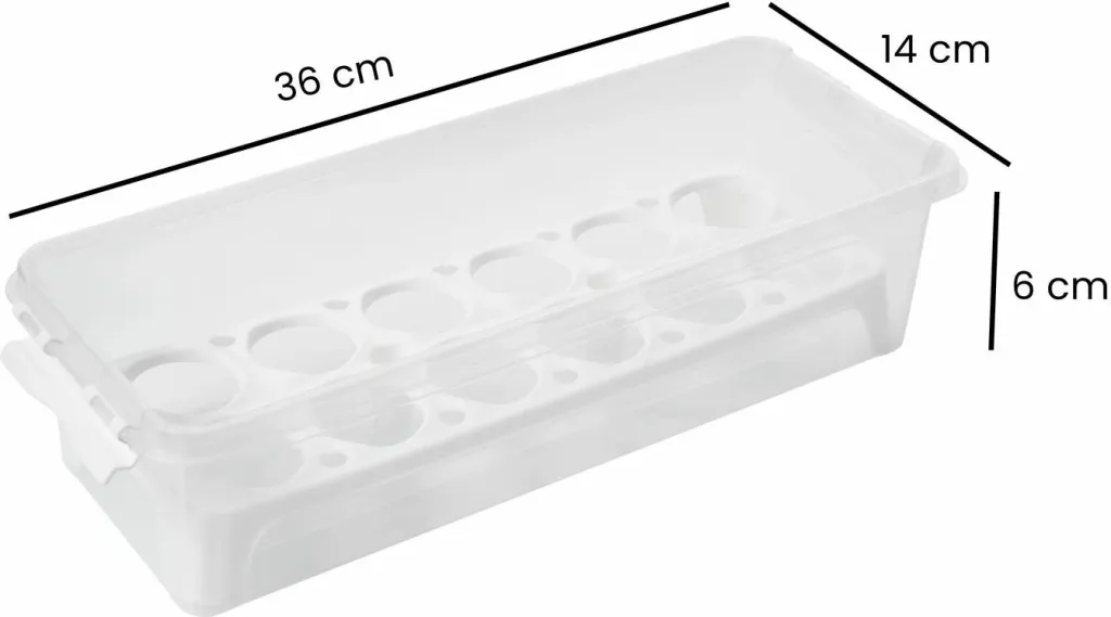Set kuti plastike për organizim (4 copë), Hermia, 4Lukutu10, transparente - 14