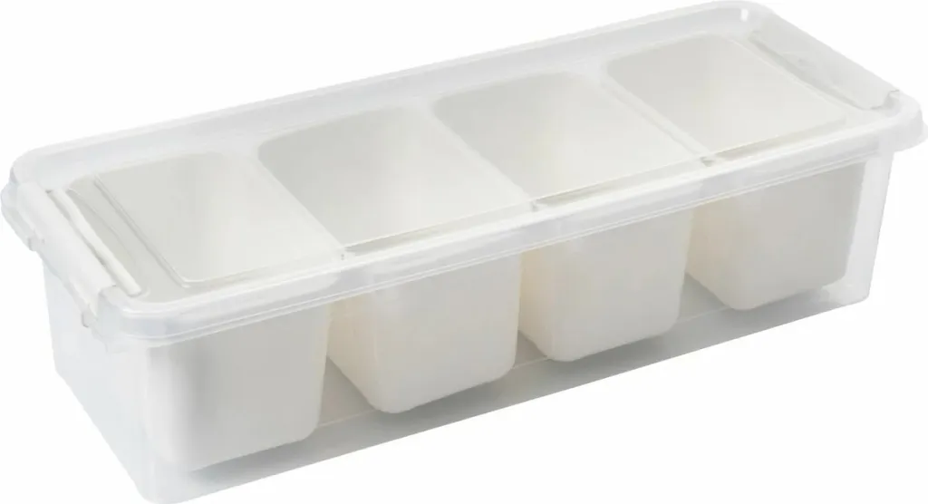 Set kuti plastike për organizim (4 copë), Hermia, 4Lukutu10, transparente - 6